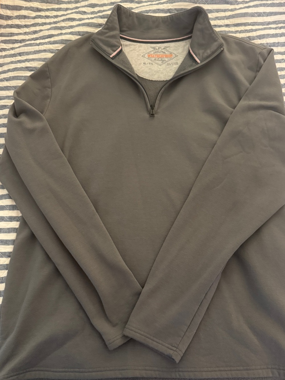 Weatherproof Men's Half-Zip Sweater Jacket - Charcoal